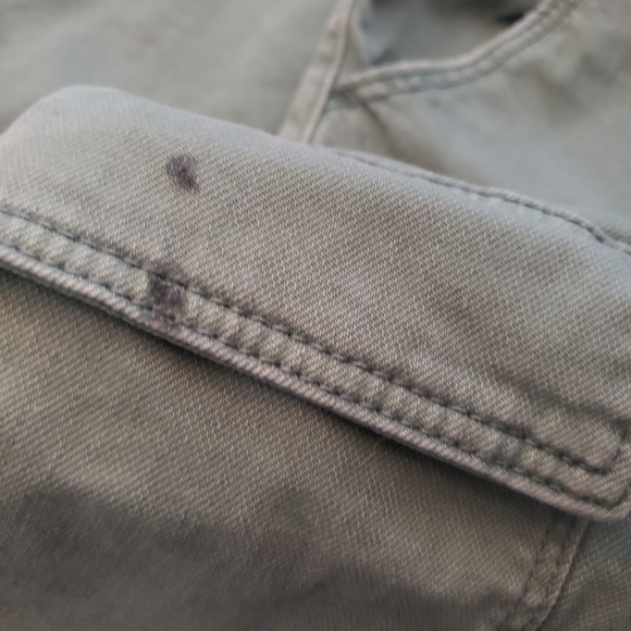 ⭐ Art Class Olive Green Wide Leg Cargo Pants Girls Size 14 Fair Trade Adjustable - Picture 12 of 12